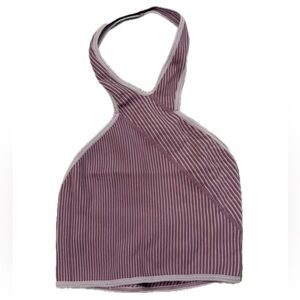 urban outfitters purple striped pattern halter top